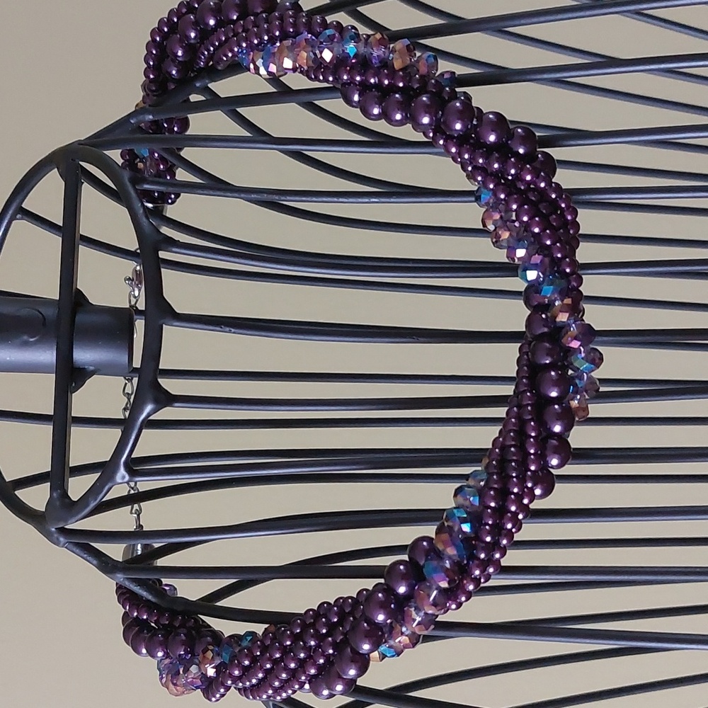 💜 Purple beads necklace